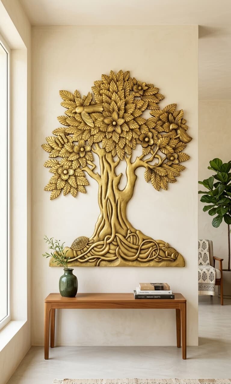 3D Tree of Life Relief Mural