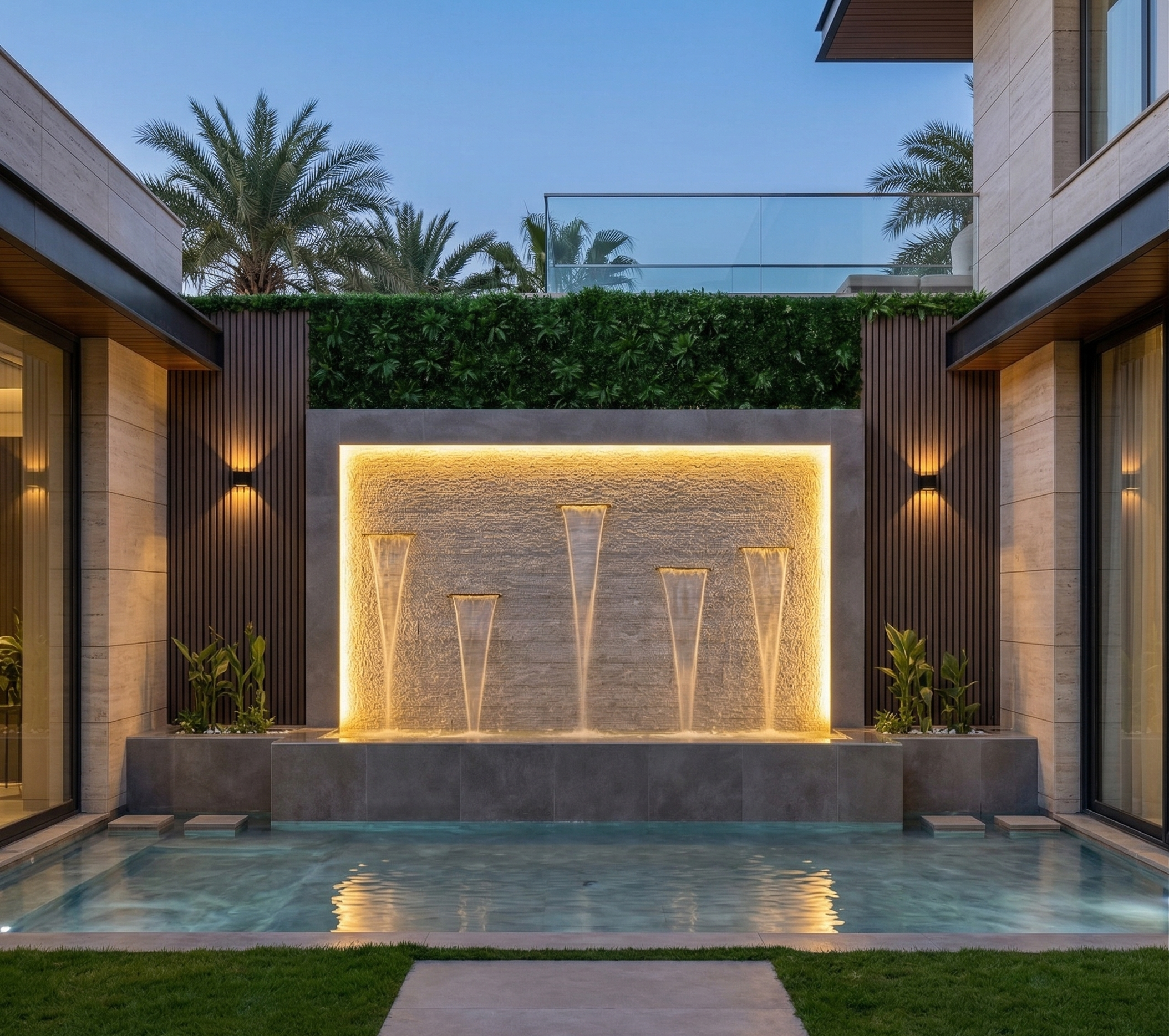 Architectural 3D Water Fountain - Gemini Generated Image 8h0y698h0y698h0y